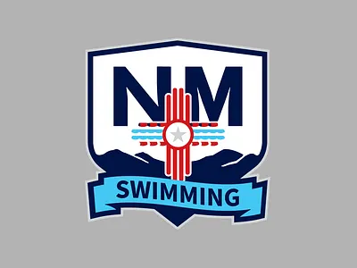 New Mexico Swimming Primary Logo branding identity new mexico olympics organizations sports swimming youth sports