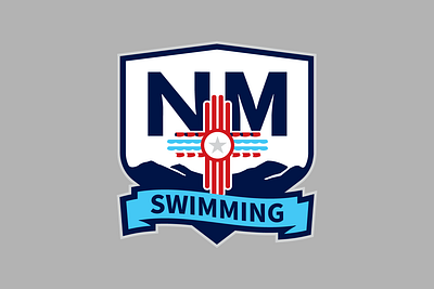 New Mexico Swimming Primary Logo branding identity new mexico olympics organizations sports swimming youth sports