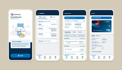 Resimac Australia Mobile Application app design fintech graphic design