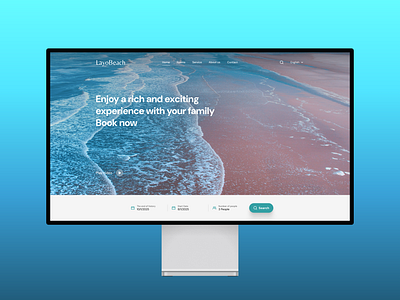 landing page Beach home 🏖️ design figma landingpage ui ui ux user userinterface ux webdesign