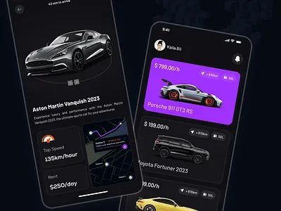 Car Rental App Design Concept ai luxurycarrental luxurycarrental appdesign productdesign ren ui ux