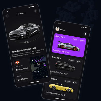 Car Rental App Design Concept ai luxurycarrental luxurycarrental appdesign productdesign ren ui ux