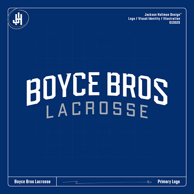 Boyce Bros Lacrosse brand identity branding graphic design lacrosse logo logo design logo suite logo type logotype mockups sport sports typography word mark wordmark