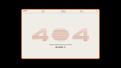 KCMC | 404 Page animation motion graphics ui