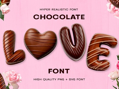 Chocolate Love 3D Font 3d 3d font chocolate font love romance romantic type typography valentine valentines day