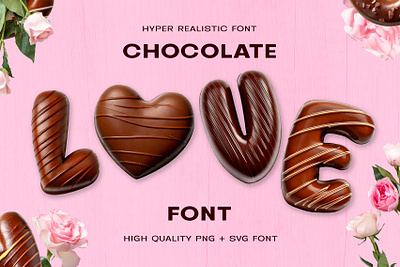 Chocolate Love 3D Font 3d 3d font chocolate font love romance romantic type typography valentine valentines day