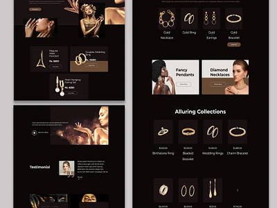 Jewelry Shop Shopify Store Design branding design ecommerce website elementore fiverr landing page marketing product page redesign shopify shopify store shopify website ui ui design webdesign website design website speed optimization wordpress