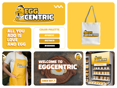 Eggcentric: A Fresh Take on Culinary Branding bolddesign creativepackaging culinarydesign culinaryinnovation designforfoodies eggcentricbranding finedining foodbranding fooddesign gourmetstyle logodesign luxury food modernbranding productpackaging typographydesign visualidentity