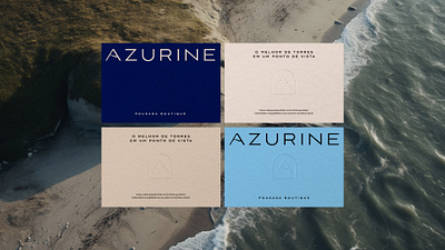 Azurine Pousada Boutique branding graphic design logo pousada