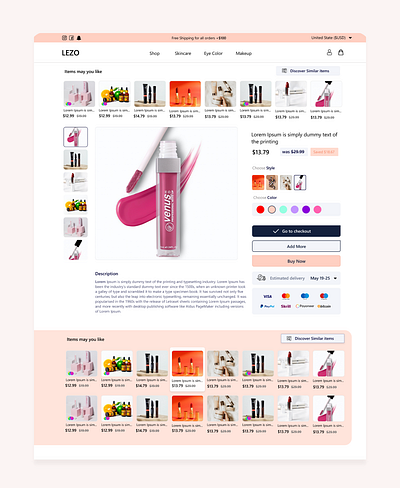 E-commerce Makeup Shop shop shopify shopify theme store online