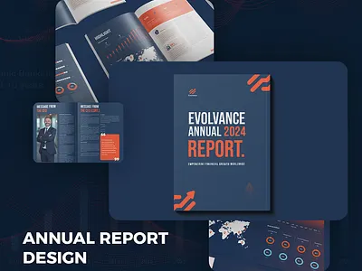 Annual Report Design branding graphic design illustration typography ui vector