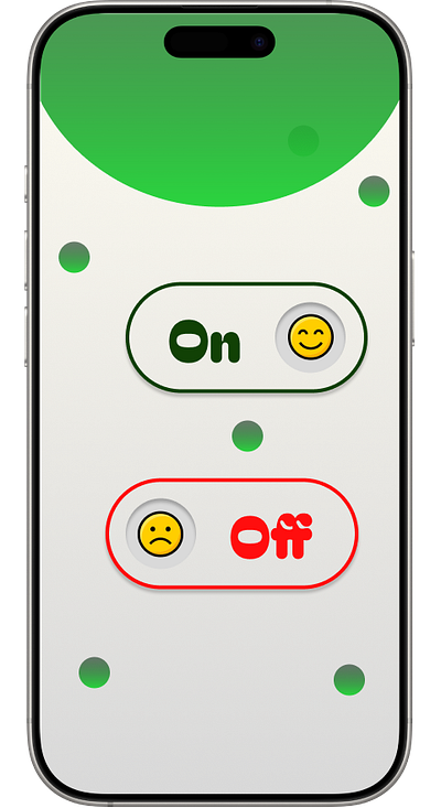 ON OFF button-#DailyUI-15 app app design branding dailyui design graphic design on off button typography ui ux