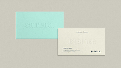 Samara brand identity branding card business design identidade visual logo marca