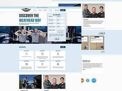 Moving Company Website Design by Rotate Digital branding graphic design ui