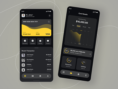 Finance Management App applications banking app booking card designer expense summary finance finance dashboard finance management financial app fintech graph ios app payment problem solving spend transaction transfer ui ux design