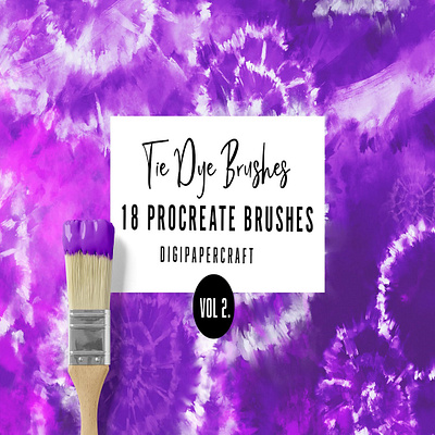 Tie Dye Procreate Brushes, Procreate Tie Dye Brushes, Stamps 3d graphic design logo