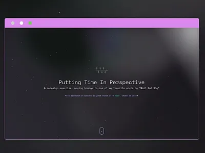Time in Perspective color design exercise interactive motion timeline ui ux vector web design