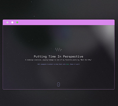 Time in Perspective color design exercise interactive motion timeline ui ux vector web design