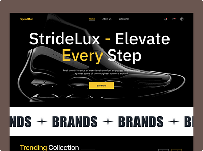 E_comarce Landing Page branding clean clothing ecomarch elegent fashion figma fireplace landing page minimalist mordern online shopping rabbi shopify tranding ui user interface ux web sedign website