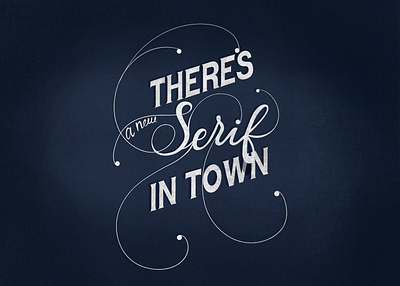 There's a new serif in town - Lettering calligraphy design graphic design illustration lettering post poster procreate quote type typeface