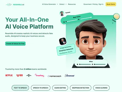 After Vs Before for an AI Agency. 3d 3d avatar ai aichat aivoice app appdesign branding design figma green hero herosection illustration ios logo ui ux web design website