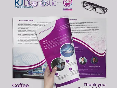 KJ Diagnostic Coffee Table Book Design branding brochure design flyer graphic design illustration logo