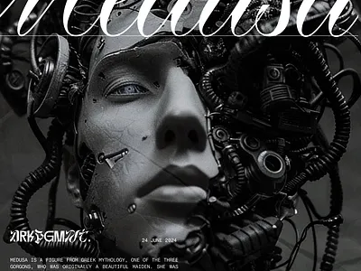 Medusa animation design typography