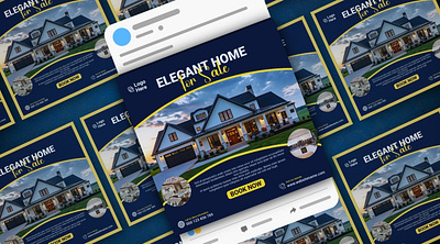 ELEGANT HOME POST DESIGN advertisement design animation branding elegant home psot graphic design instagram post design instagram post mockup mockups ordernow post post design post presentation poster design property sale post social medai post ui