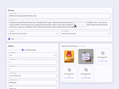 Q-Commerce Saas Web App - Product Update page dashboard e commerce homepage inventory opration product saas shopify ui ux ui web design web app