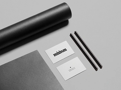 Minimum Business Card branding business card