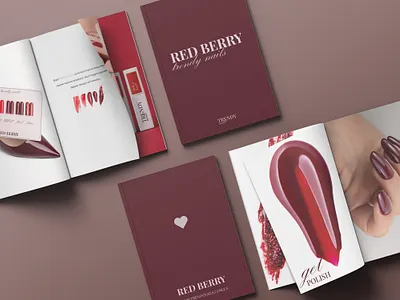 Magazine Design for a Gel Polish Collection Red Berry art digital collages brand identity branding catalog designinspiration digital collages fotodigital graphic design illustration logo magazinedesign magazinedesigning moderndesign trenddesign