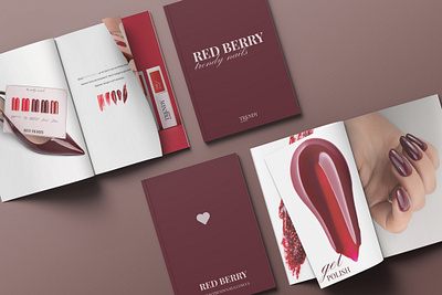 Magazine Design for a Gel Polish Collection Red Berry art digital collages brand identity branding catalog designinspiration digital collages fotodigital graphic design illustration logo magazinedesign magazinedesigning moderndesign trenddesign