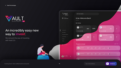 Old Designs: Crypto Investment Coming Soon Page coming soon concept inspiration landing page react ui ux