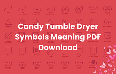 Candy Tumble Dryer Symbols Meaning PDF Download