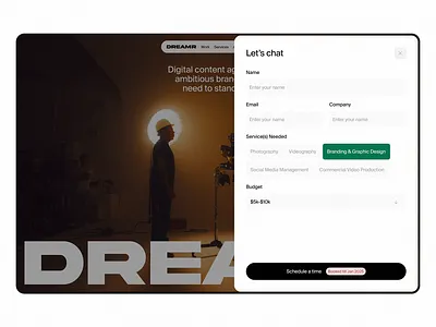 Content Agency Website Booking agency content agency ui web design webflow