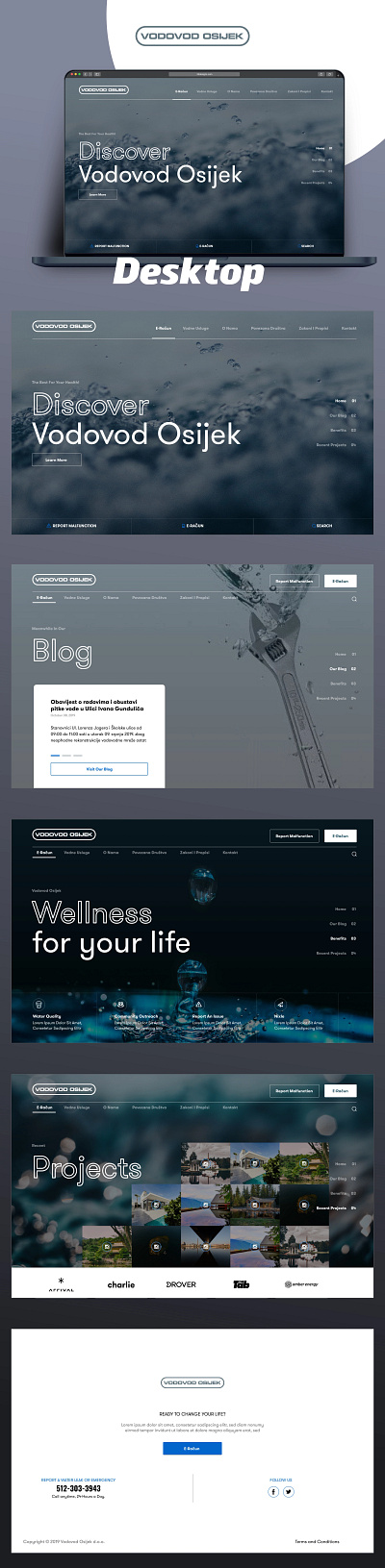 Old Designs: Water Supply Company Concept web prototype