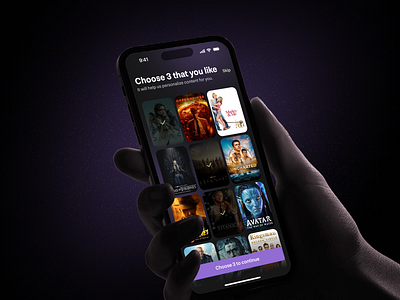 Video Streaming App app case study dark mode design ios mobile app movie platform product design purple streaming typography ui uiux ux video