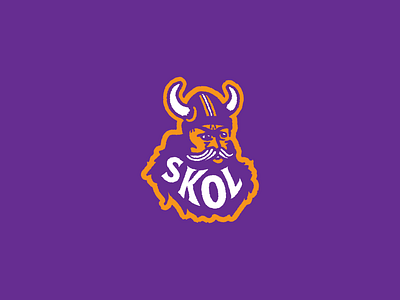 SKOL branding design football graphic design illustration minnesota nfl skol sports team vector vikings