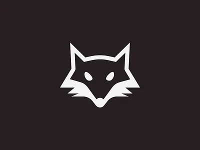 Simple Fox head animal apps awesome logo black white branding clean logo design flat logo fox fox head house logo logo inspiration minimalist logo monochrome programming tech wild