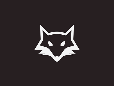 Simple Fox head animal apps awesome logo black white branding clean logo design flat logo fox fox head house logo logo inspiration minimalist logo monochrome programming tech wild