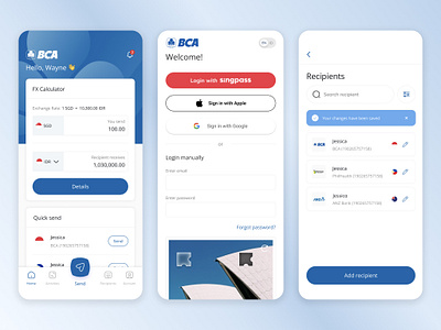 BCA Remittance Mobile UI Design bca mobile bca mobile ui design system financial service app design financial service ui design fintech app design fintech app ui fintech design system fintech ui mobile app design mobile banking design system mobile banking ui mobile banking ui prototype mobile ui design mobile uiux design money transfer app ui design remittance app design ui prototyping