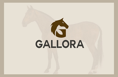 HORSE COMPANY LOGO BRAND IDENTITY LOGO DESIGN. color logo g logo gallora logo horse logo letter g logo logo branding logo color logo grid logo industry. logo mockup