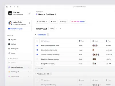 Schedio - Tasks and AI scheduling ai animation calendar dashboard design motion graphics saas schedule task ui uidesign ux uxdesign uxerflow web web app web design website