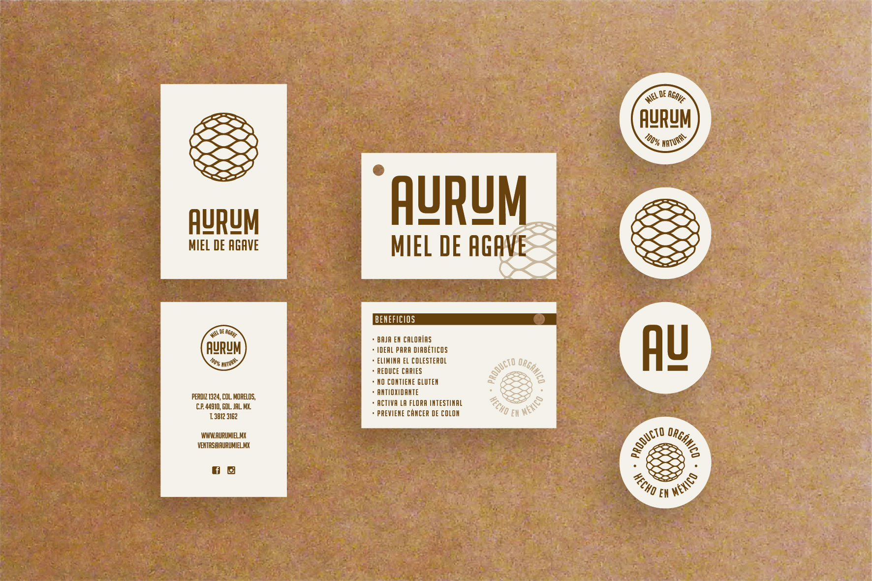 Aurum branding graphic design logo