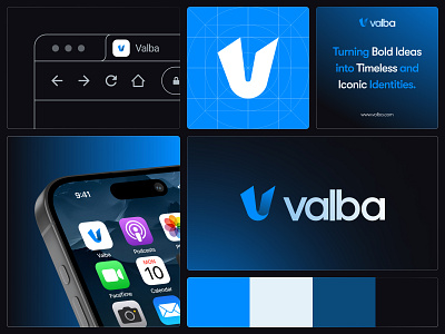 Valba - Branding & Logo app icon brand identity branding design graphic design logo logo concept