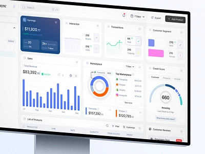 Commersync - eCommerce Dashboard analyze chart clean customers dashboard design ecommerce modern product design ritel saas saas dashboard shop shopify shopping ui ui ux uiux