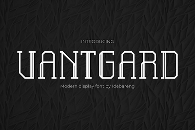 Vantgard – The Avantgarde Modern Font branding design display font font futuristic gaming modern movie poster scifi thumbnails youtube