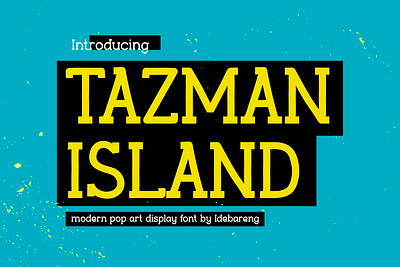 Tazman Island – Slab Serif Font bold branding children display font font gaming modern movie poster youtube