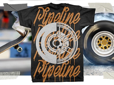 Pipeline Shirt Graphic apparel cars illustration shirt graphic skateboard