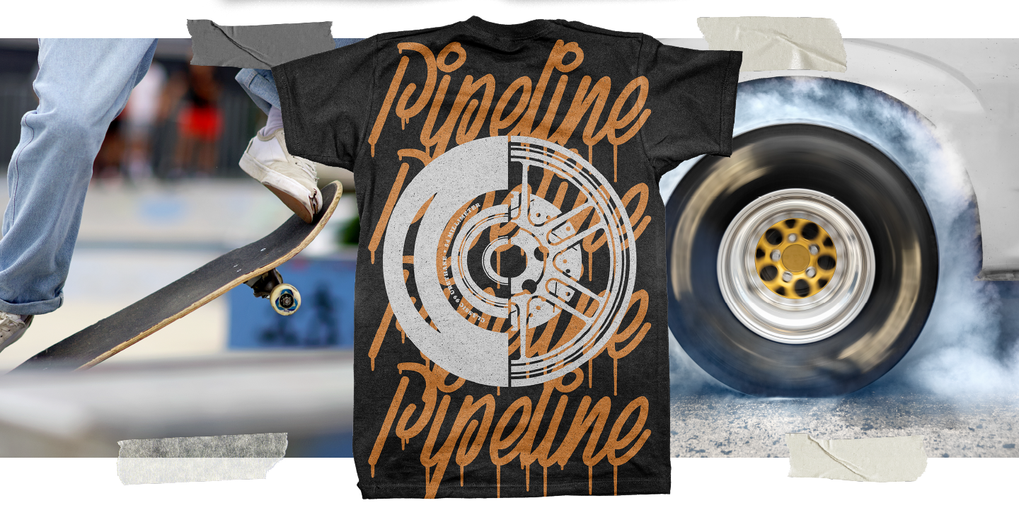 Example of Pipeline Shirt Graphic